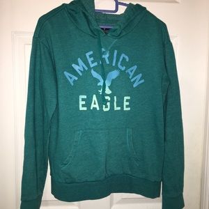 American Eagle Outfitters Teal Hoodie